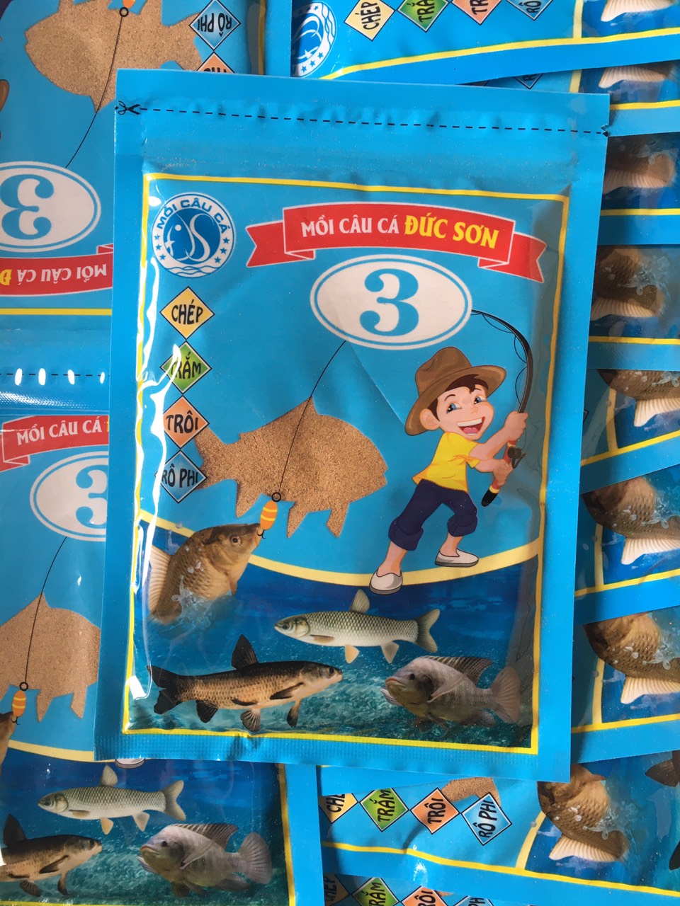 Mồi câu cá Đức Sơn 1, 2, 3, 4