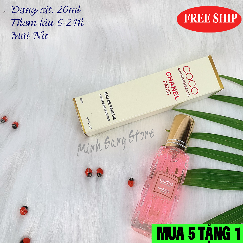 [HCM]COMBO 3 NƯỚC HOA NỮ COCO 20ML THƠM SIÊU LÂU