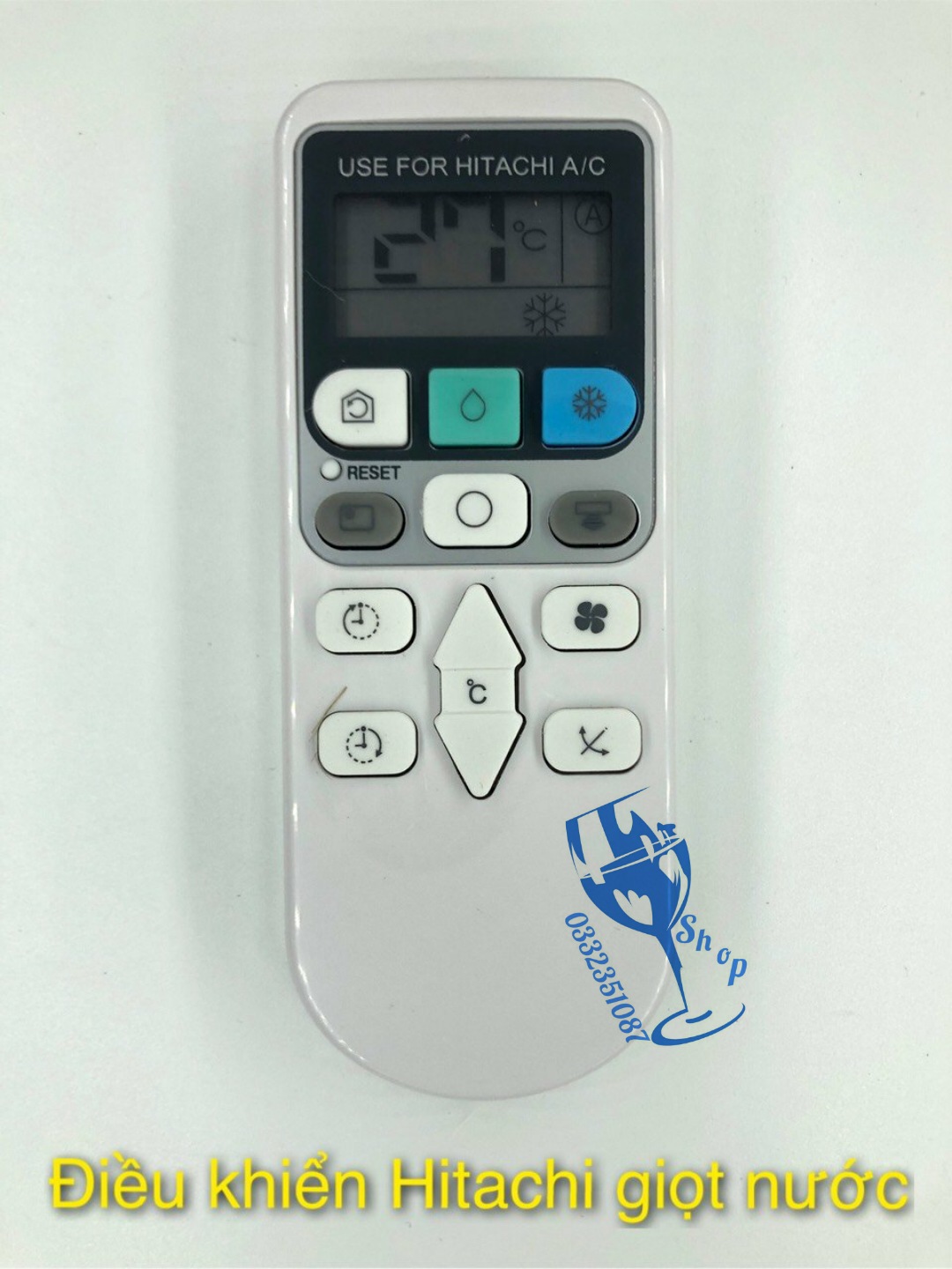 Điều khiển điều hòa Hitachi hình giọt nước shopgiadungluongyen