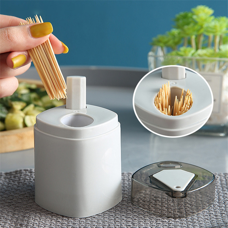 Hộp Đựng Tăm Tự Động Bật Thông Minh Lúa Mạch Lọ Đựng Tăm Hũ Đựng Tăm Xỉa Răng Tự động - Aeneas Shop