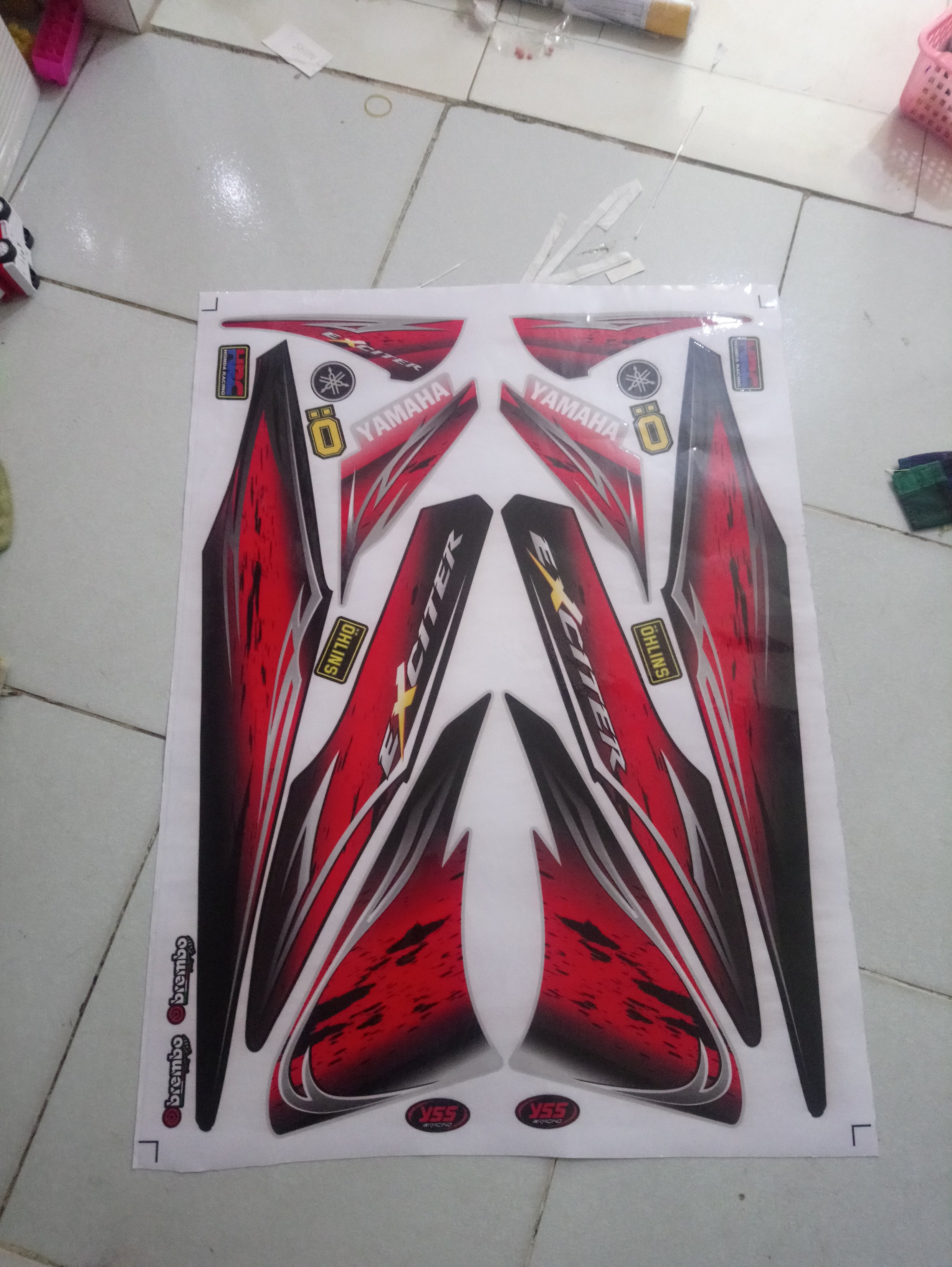 Tem rời exciter 2006 đỏ bạc