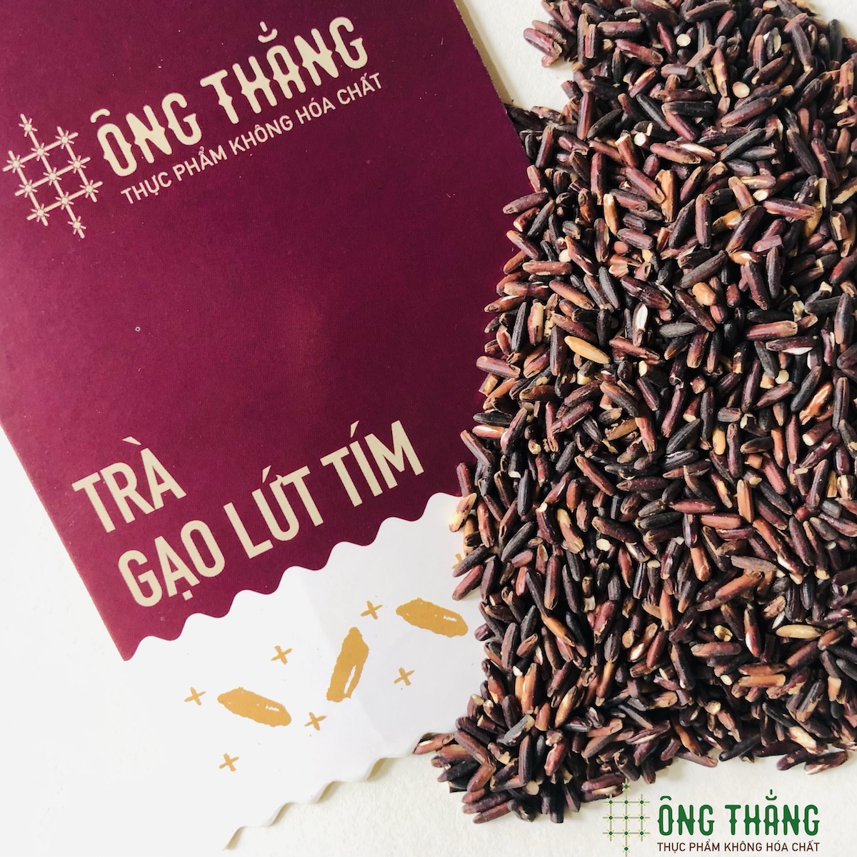 Trà gạo lứt tím ÔNG THẮNG - 500G