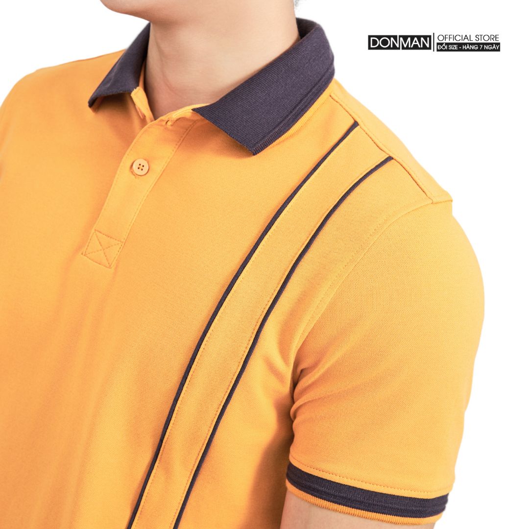 Áo polo nam cổ bẻ cotton cvc, áo thun phông polo donman chất thoáng khí thoải mái vải cotton trơn basic at27