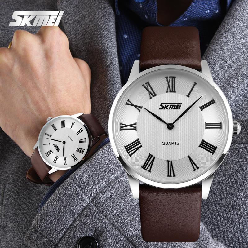 Đồng hồ nam dây da Skmei 9092G
