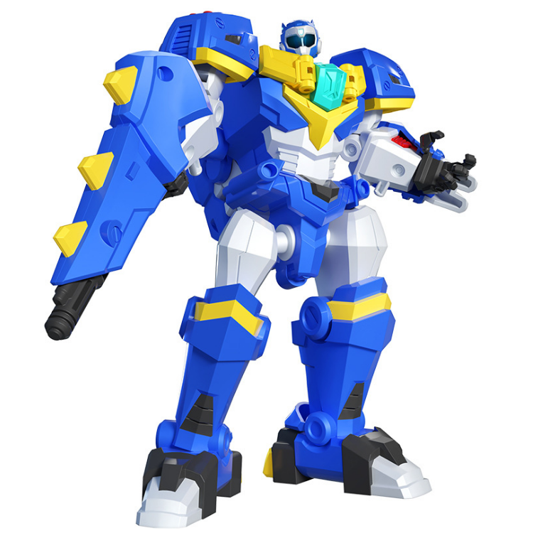 Mô hình biệt đội siêu nhân nhí miniforce Robot siêu khủng long Tyranno Sấm sét và siêu nhân Volt tốc độ