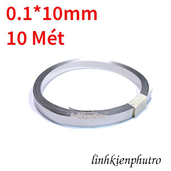 Kẽm hàn cell pin 0.1x10mm - 10 mét