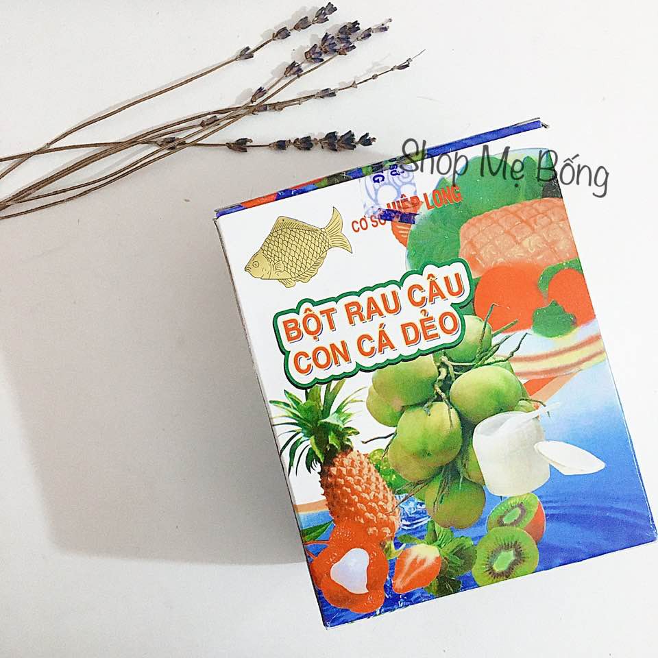 Thạch rau câu con cá dẻo Hiệp Long (hộp 12 gói)