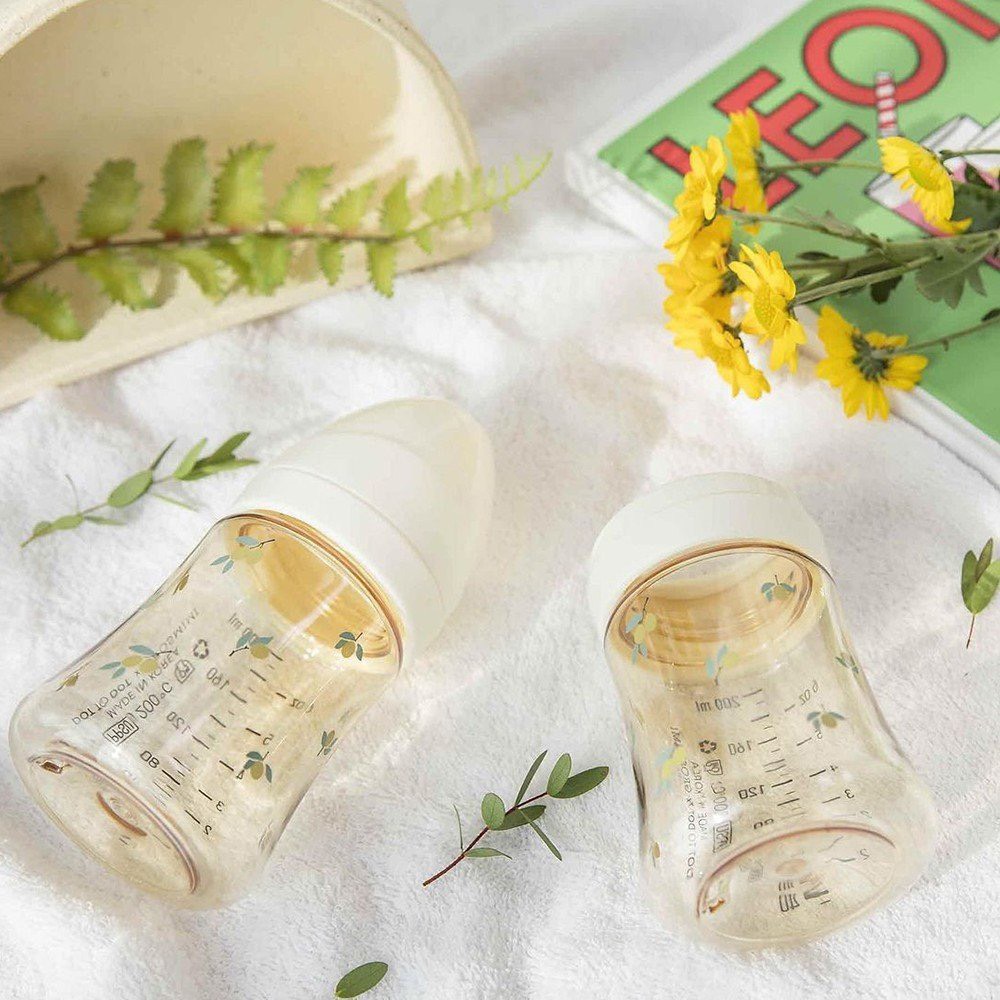 [ Tách Set Chính Hãng ] Bình Sữa Grosmimi Gấu/Olive/Cherry 200ml/300ml Hàn quốc