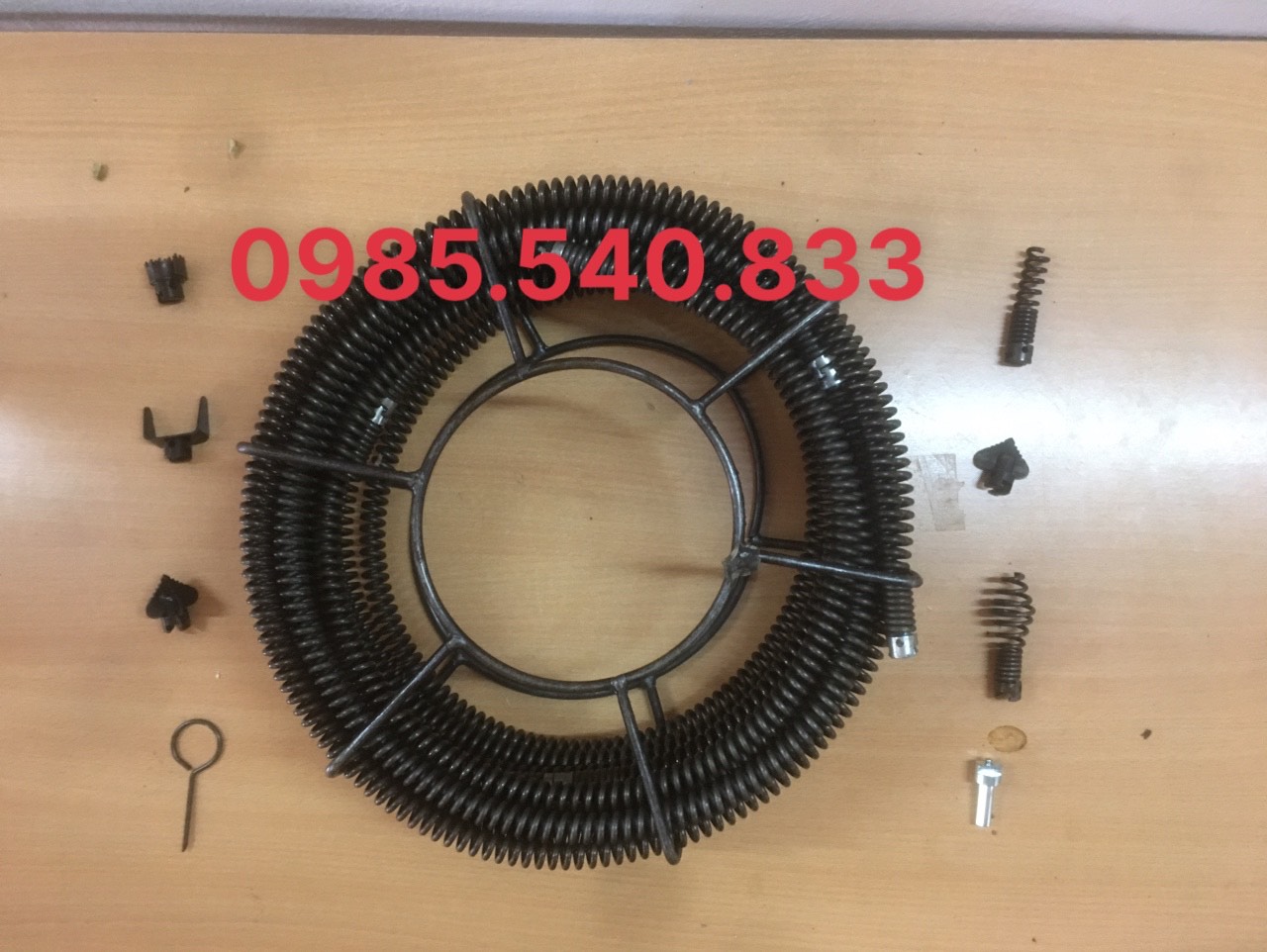 Dây thông tắc dùng cho máy khoan dài 6M ( 6M + 6 đầu thông + kết nối máy khoan....)