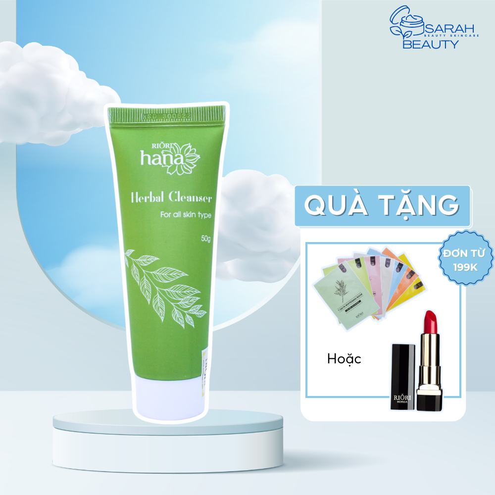 Sữa Rửa Mặt Thảo Dược RIORI Herbal Cleanser 50g