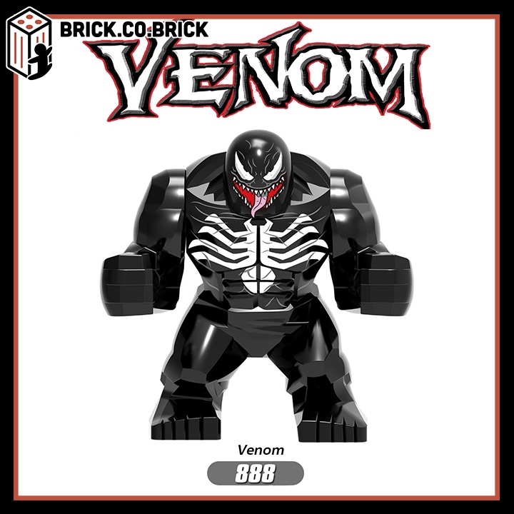 Venom đồ chơi lắp ráp mô hình bigfig loại lớn siêu anh hùng marvels/ dc carnage spider man x888