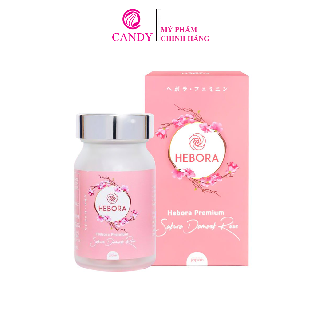[Hoàn Tiền 8%]Viên Uống Tỏa Hương Hebora Premium Sakura Damask Rose Mẫu Mới
