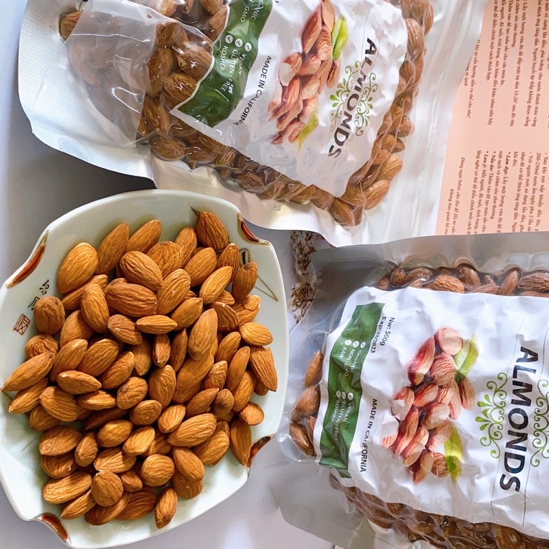 Hạt hạnh nhân nhập Mỹ (Loại nhân chín) 500Gr