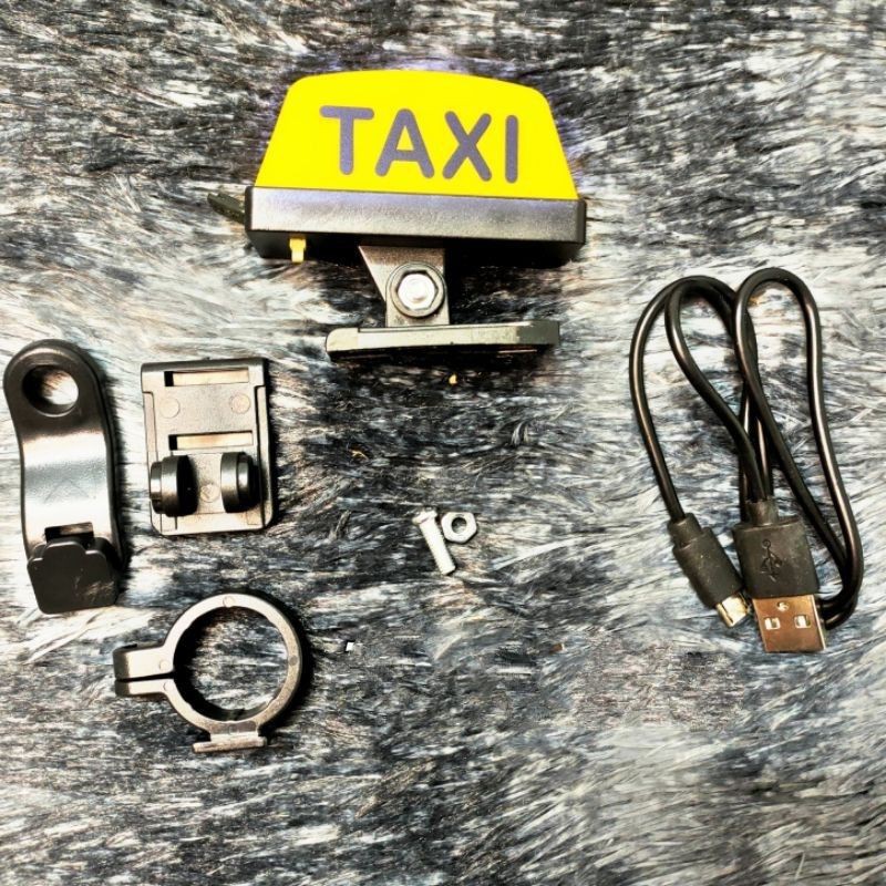 Đèn led taxi gắn chân gương