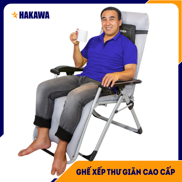 [Ghế xếp chính hãng] Ghế xếp thư giãn đa năng HAKAWA - HK-G20T - Ghế xếp văn phòng - Bảo hành 25 năm - trọng tải 300kg