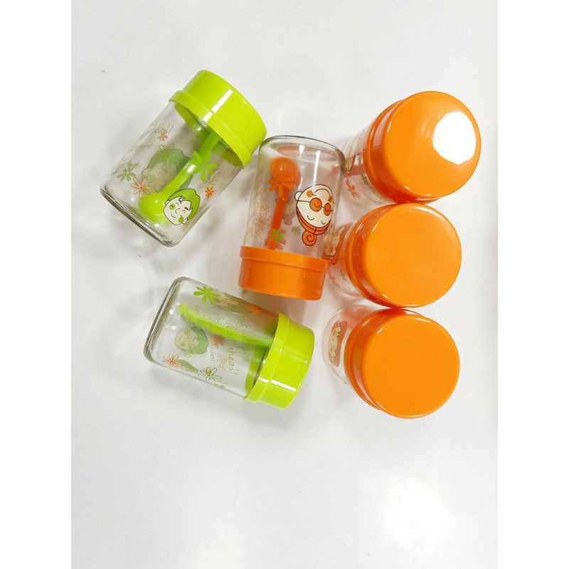 BỘ 2 LỌ THỦY TINH ĐỰNG GIA VỊ