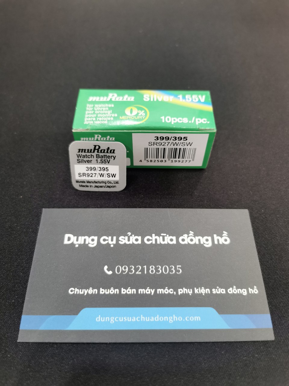 Pin đồng hồ Murata 395 399 SR927SW