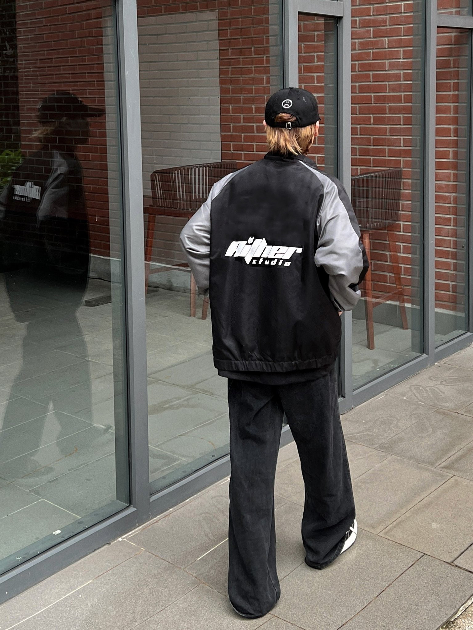 AITHER STUDIO Áo khoác Jacket Dù Unisex form rộng