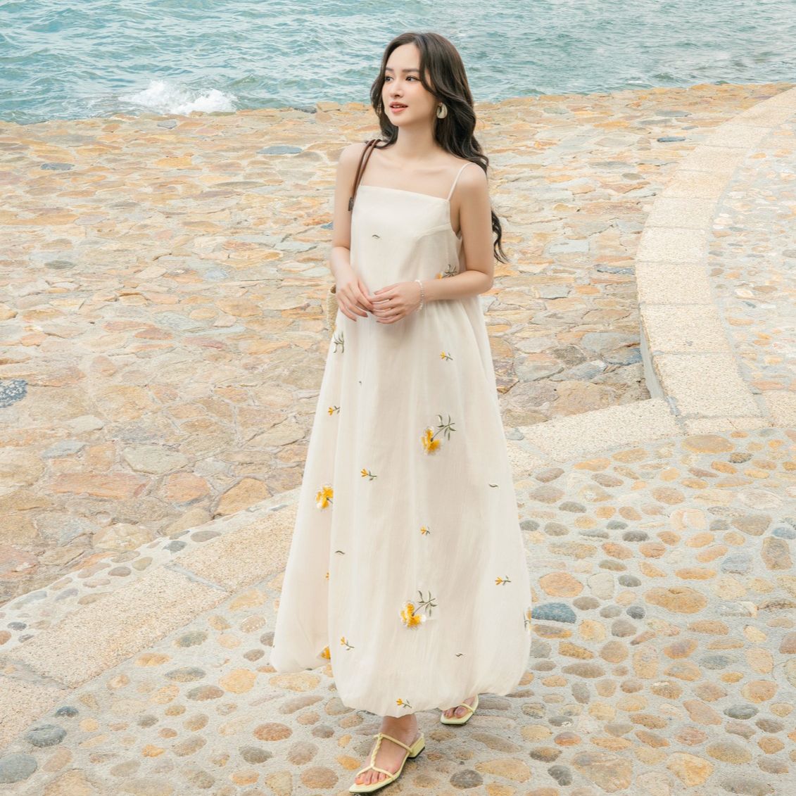 OLV - Đầm kiểu bí hoa suông Dress nhiều màu