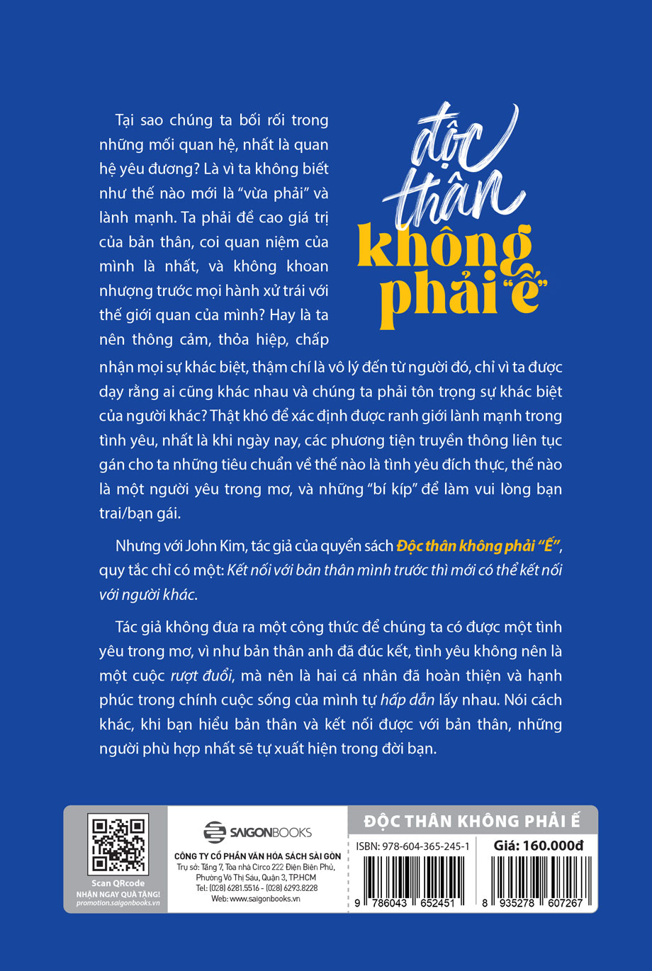 SÁCH - Độc thân không phải "ế" - Tác giả John Kim