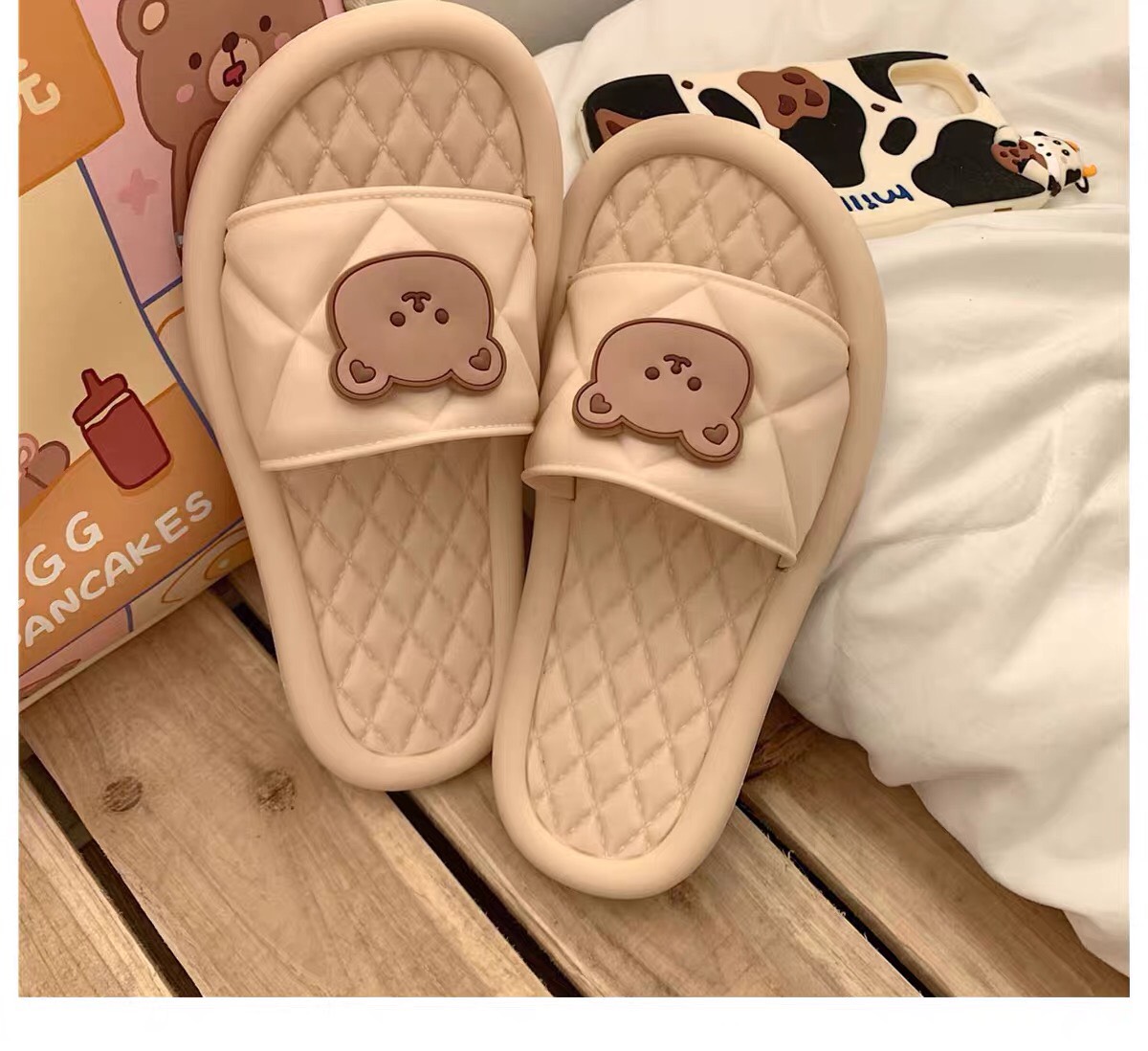 [FREE SHIP MAX] Dép gấu siêu kute mẫu mới nhất