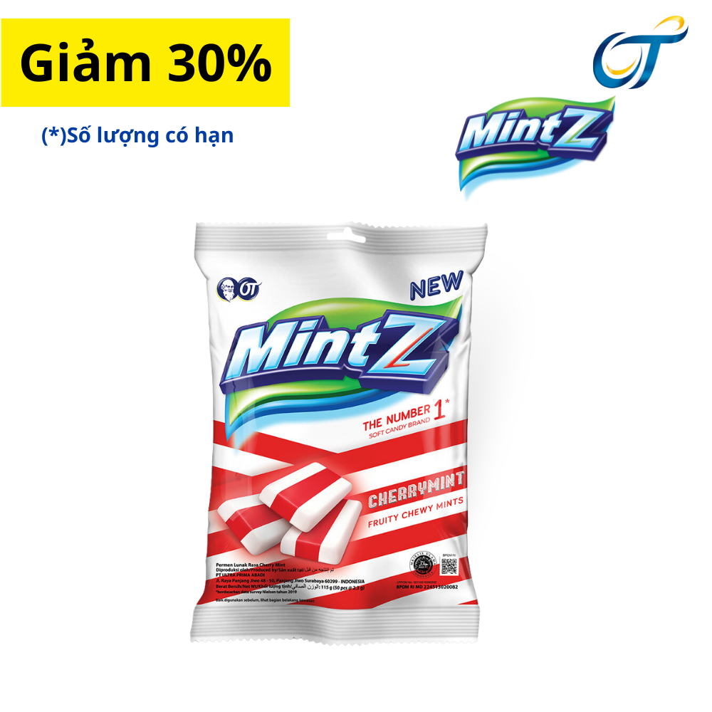 Kẹo Mềm Bạc hà Cherry MintZ  (50 viên/túi)