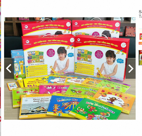 Sách - Bút chấm đọc - Học tiếng Anh Tân Việt full 12 quyển