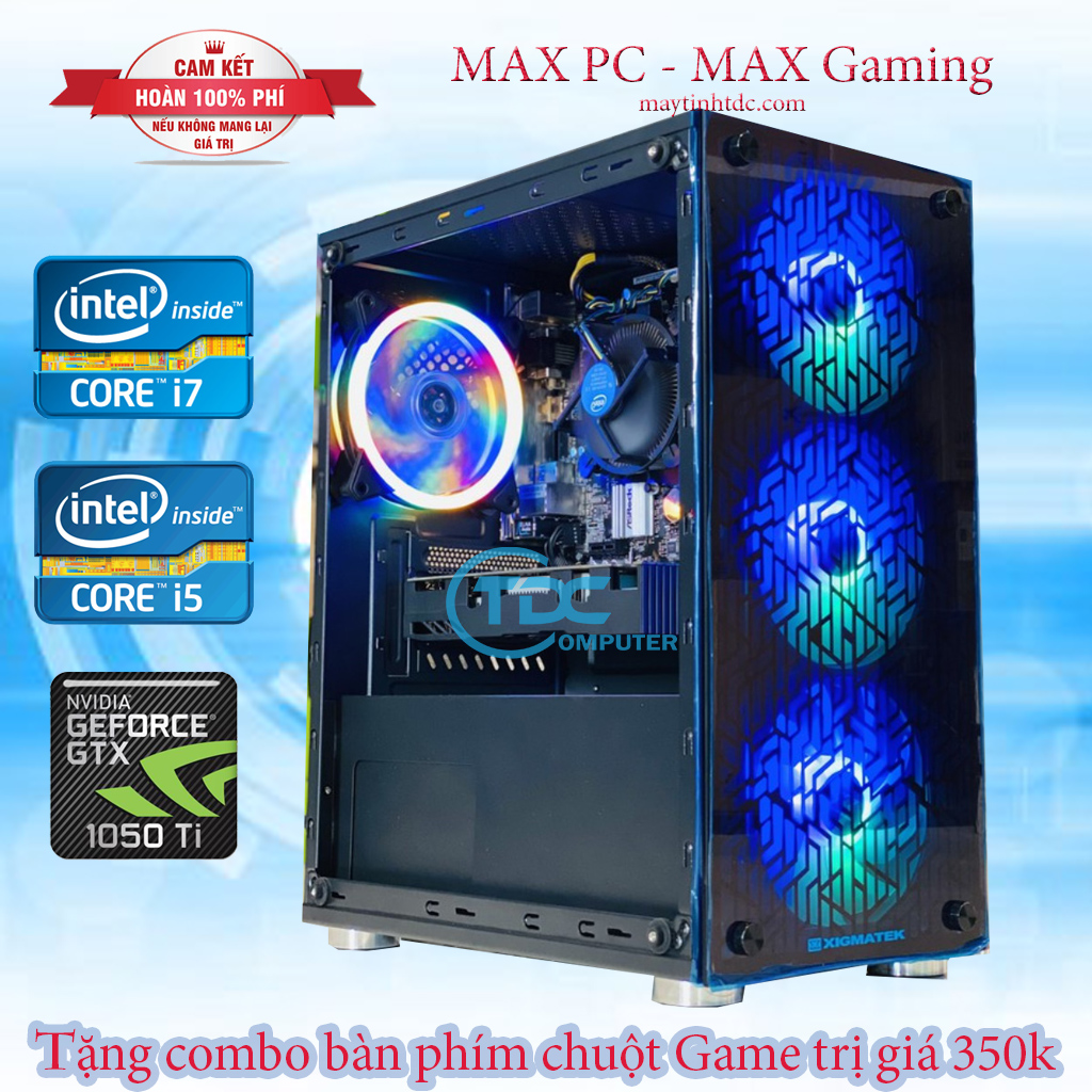PC Gaming cấu hình cao chiến FULL GAME cpu i7 4770, i5 4670 ; RAM 8GB ; VGA RỜI GTX 960 2GB ; SSD 120GB và HDD 500GB. CAM KẾT CHÍNH HÃNG