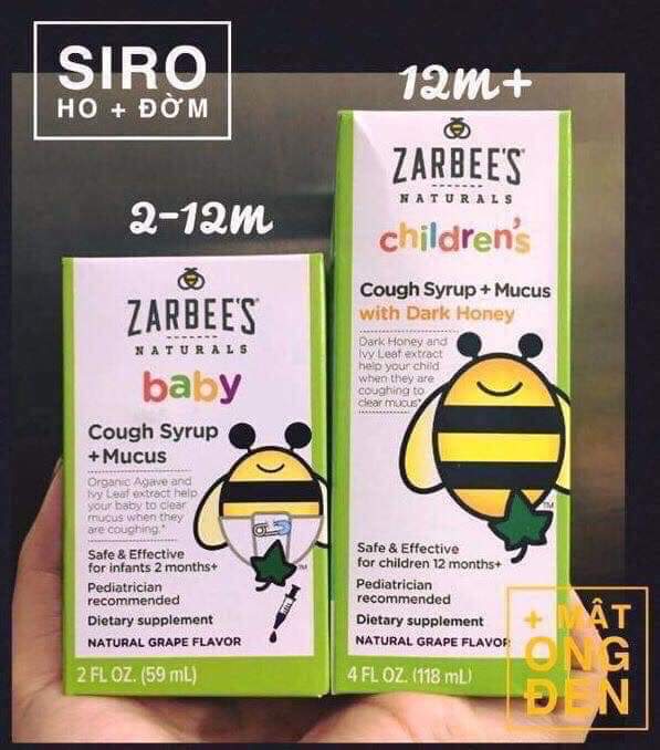 Siro ho và long đờm zarbee mỹ - 345