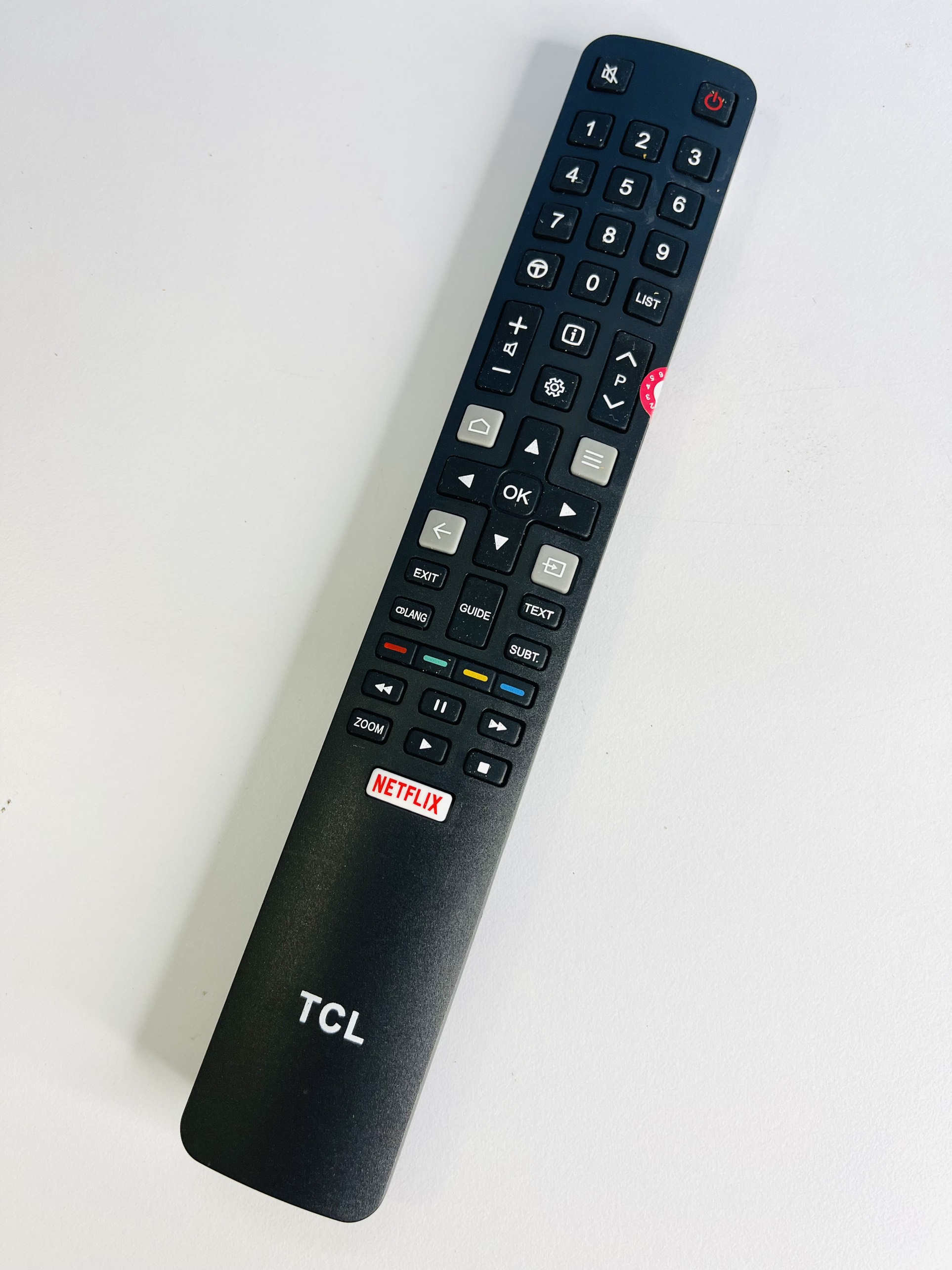 Remote Tivi TCL ốm dài Netflix