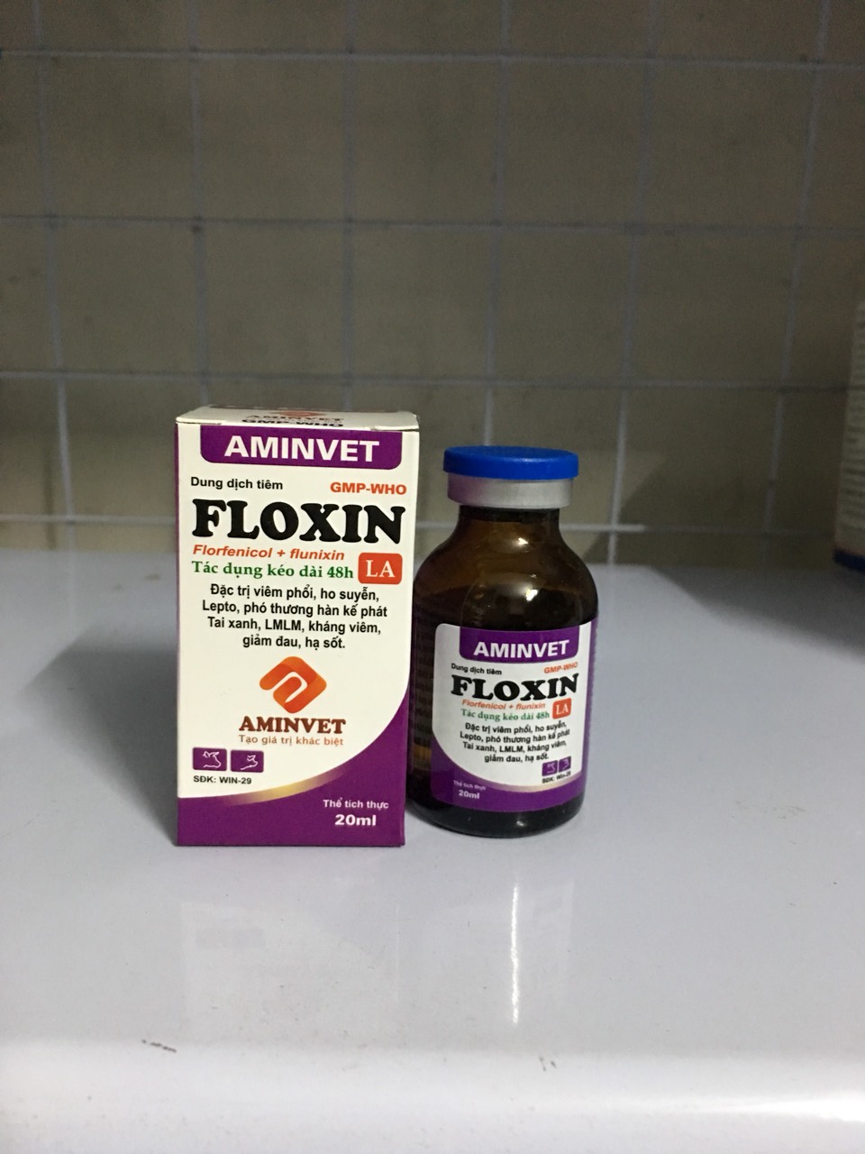 Flocin (flofenicol + flunixin) 20ml - chỉ dùng trong thú y