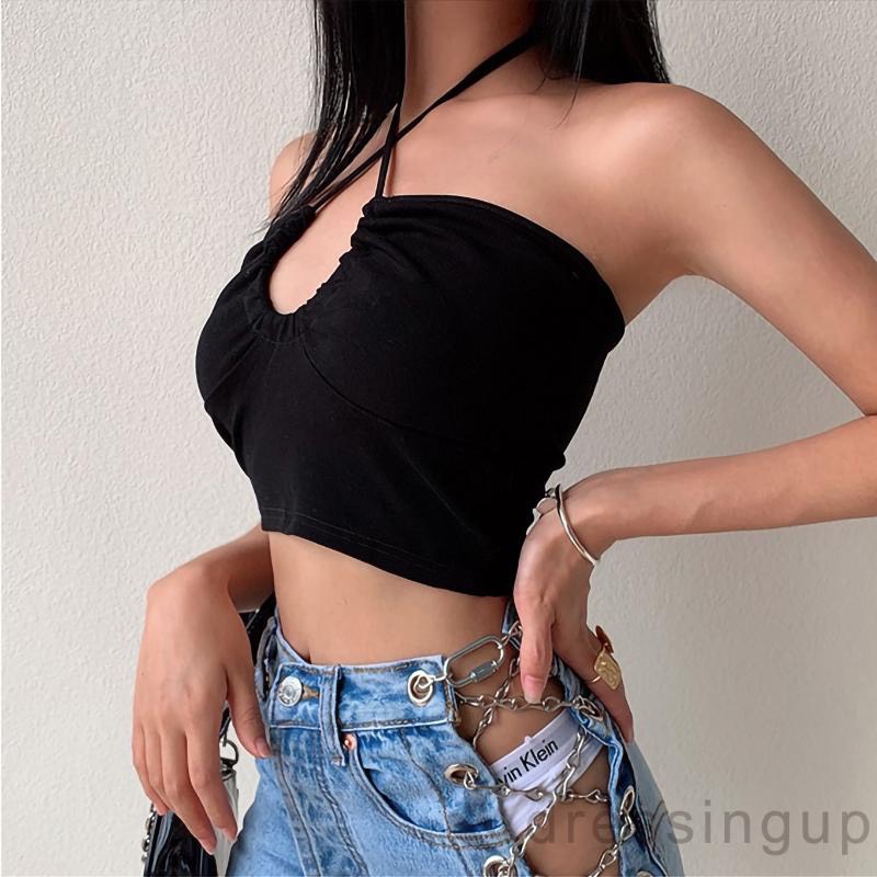 Áo Croptop Ống Khoen Ngực A5140