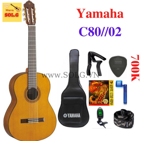 Guitar Classic Yamaha C80//02 Nhập Khẩu Chính Hãng - Phân Phối Sol.G