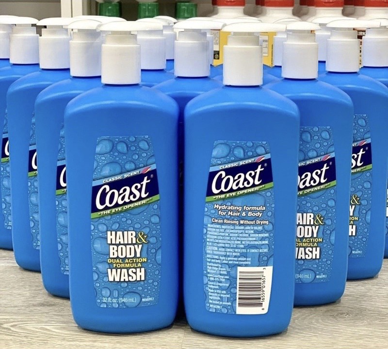 Dầu gội và tắm Coast Mỹ 946ml