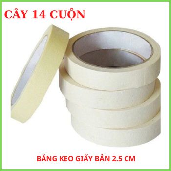 [ Sale]Cây 12 Cuộn Băng Keo Giấy 2.4F
