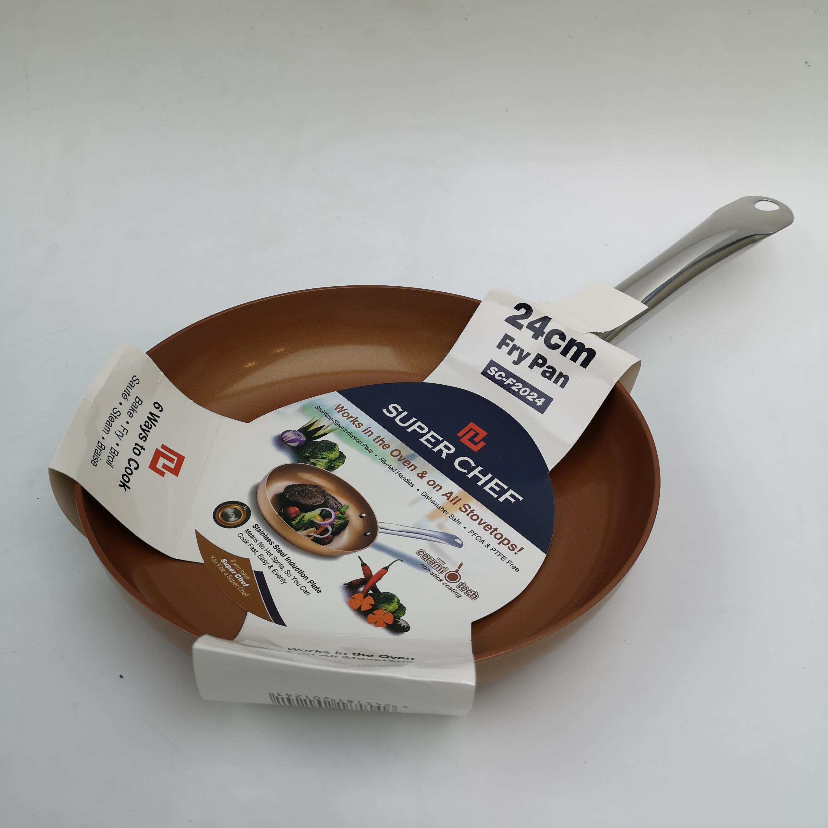 Chảo chiên SUPER CHEF  men Caramic cao cấp đáy từ 24cm