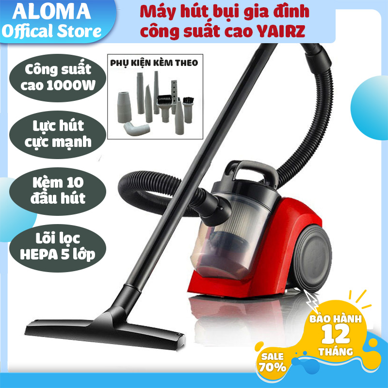 Máy hút bụi cầm tay Yangzi GHA-102 hút sàn hút rèm hút bàn phím đa năng 6 đầu hút đa năng công suất 600W thiết kế dáng đứng hạn chế đau lưng bảo hành 12 tháng