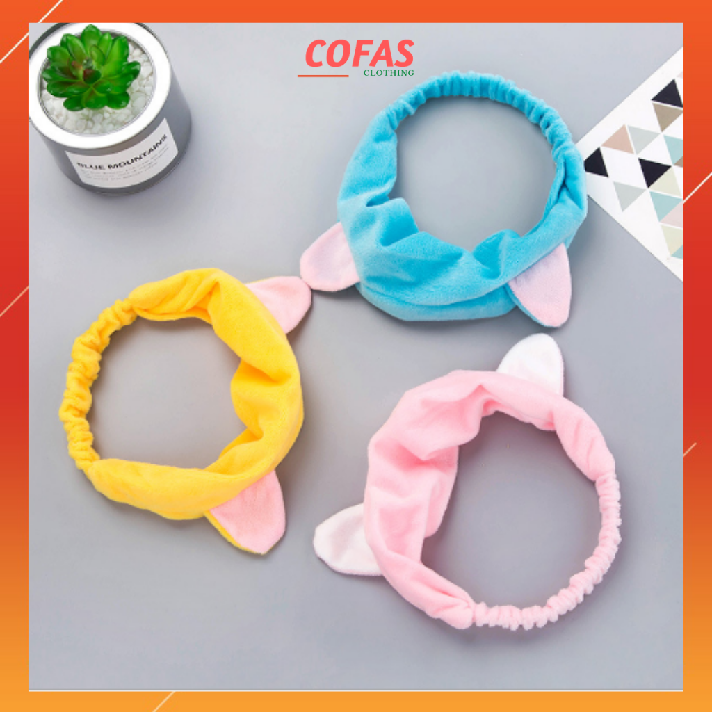Băng đô mèo, băng đô rửa mặt (COMBO 2 CÁI)