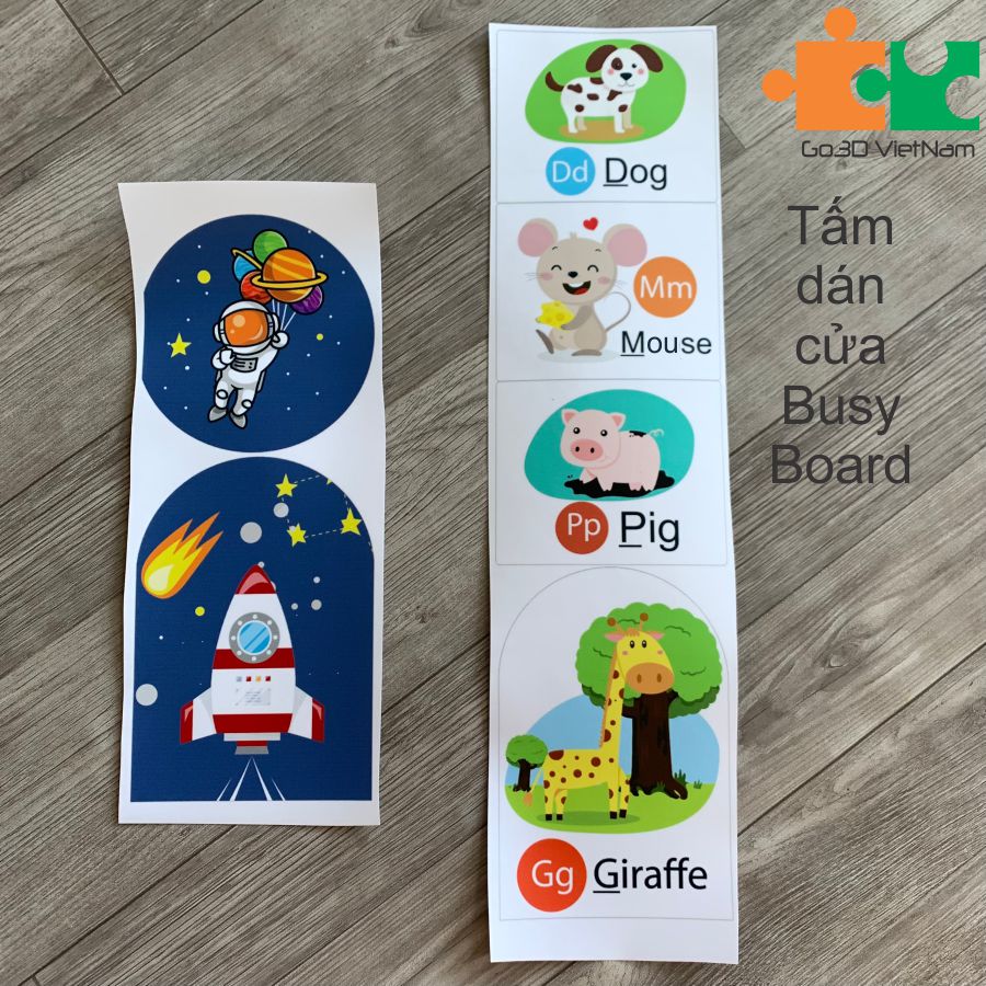Tấm dán cửa bảng bận rộn, busy board