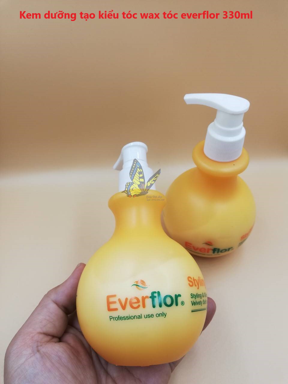 Kem dưỡng tạo kiểu tóc wax tóc everflor 330ml