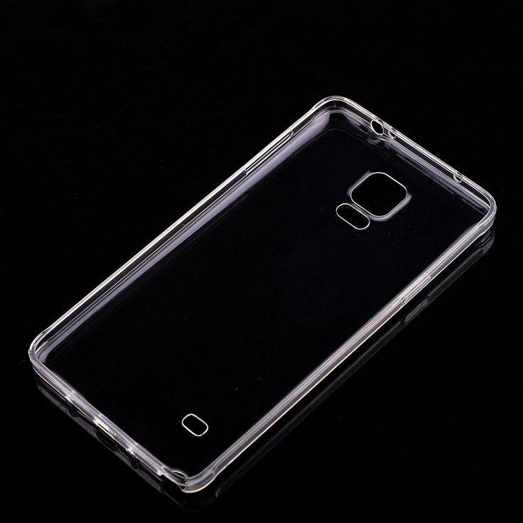 Ốp Silicon cho Samsung Galaxy Note 4 Trong suốt (Loại A+ chống ố vàng)
