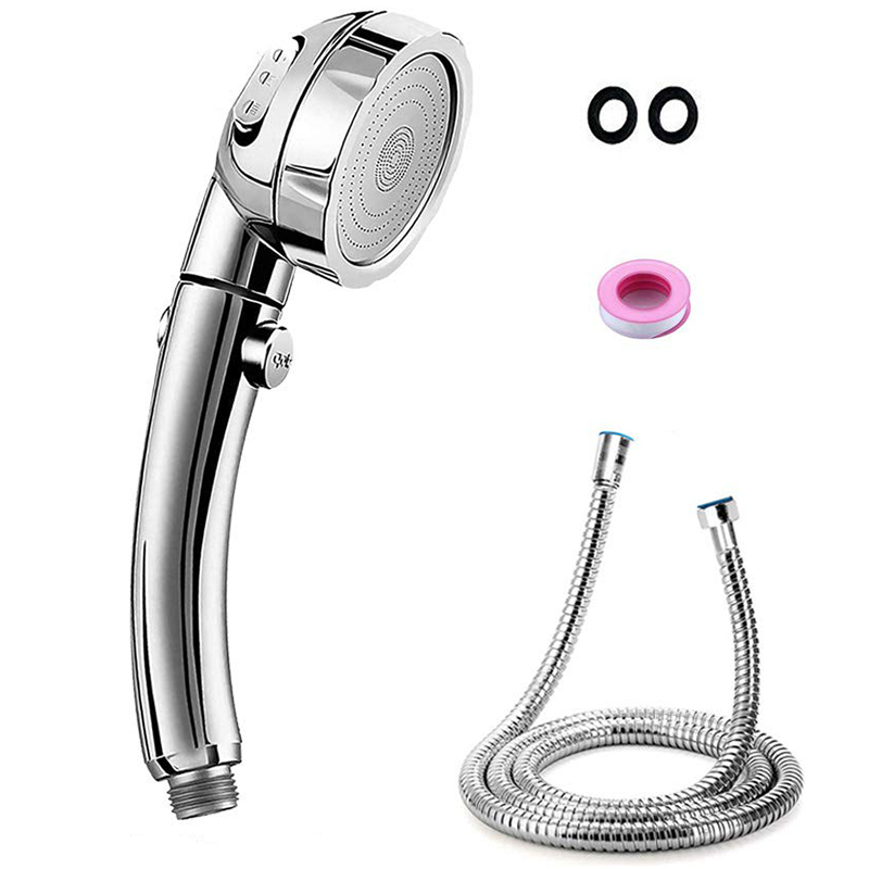 Bảng giá High Pressure Handheld Shower Head with ON/Off Pause Switch 3-Settings Water Saving Showerhead, Chrome Finish Bathroom Shower Accessorie Phong Vũ