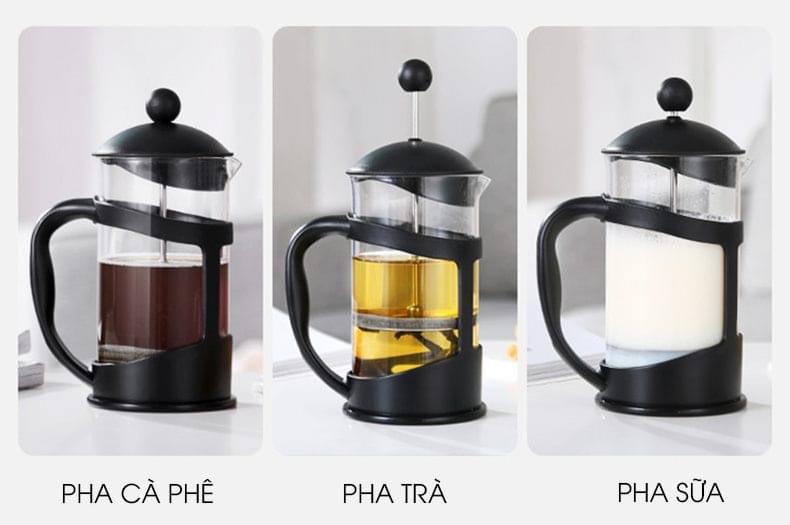 Bình pha cà phê Pháp Lock&Lock French Press bình pha trà dung tích 800ml LLG018