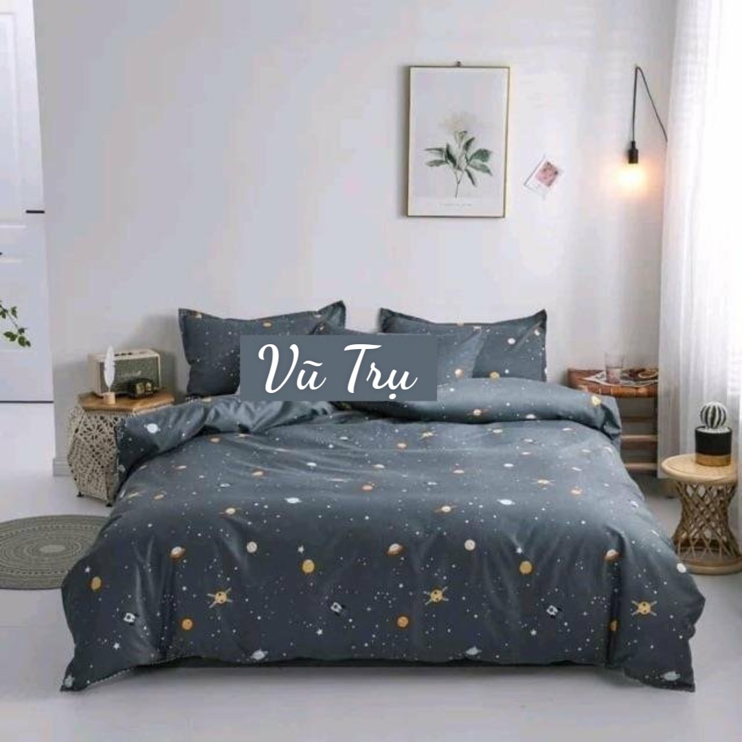 Vỏ chăn không kèm ruột chăn 1m9x2m1, vỏ bọc ngoài mền vải cotton poly mẫu Dâu Tây - (không kèm ruột)