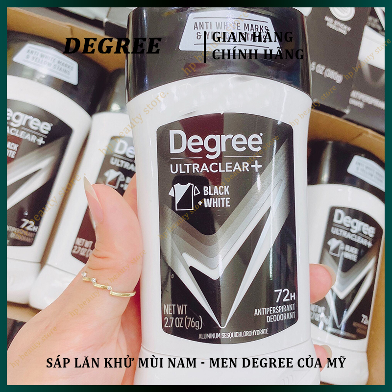 Sắp Lăn Khử Mùi Degree Men UltraClear Black & White Cool Rush 76g Của Mỹ - lăn nách khử mùi hôi Nam