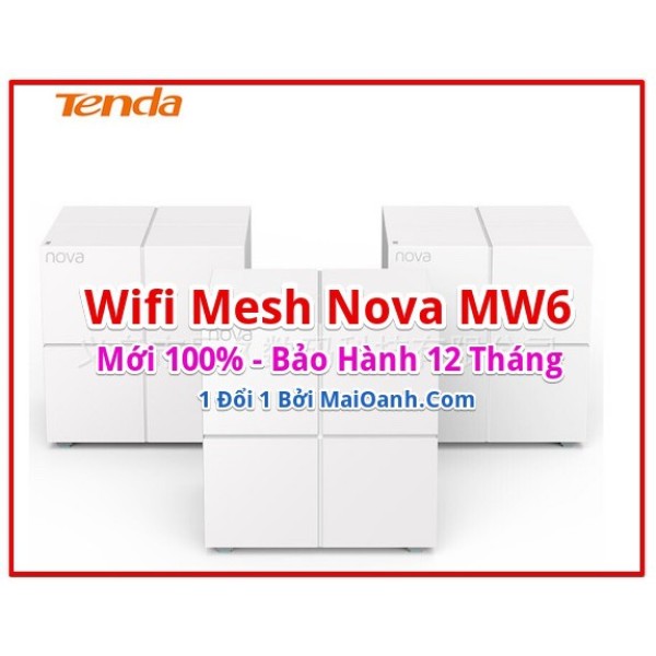 Bảng giá Bộ 3 Cục Wifi Mesh Tenda Nova MW6 - New 100 (Bộ Wifi Mesh Của Tenda) Phong Vũ