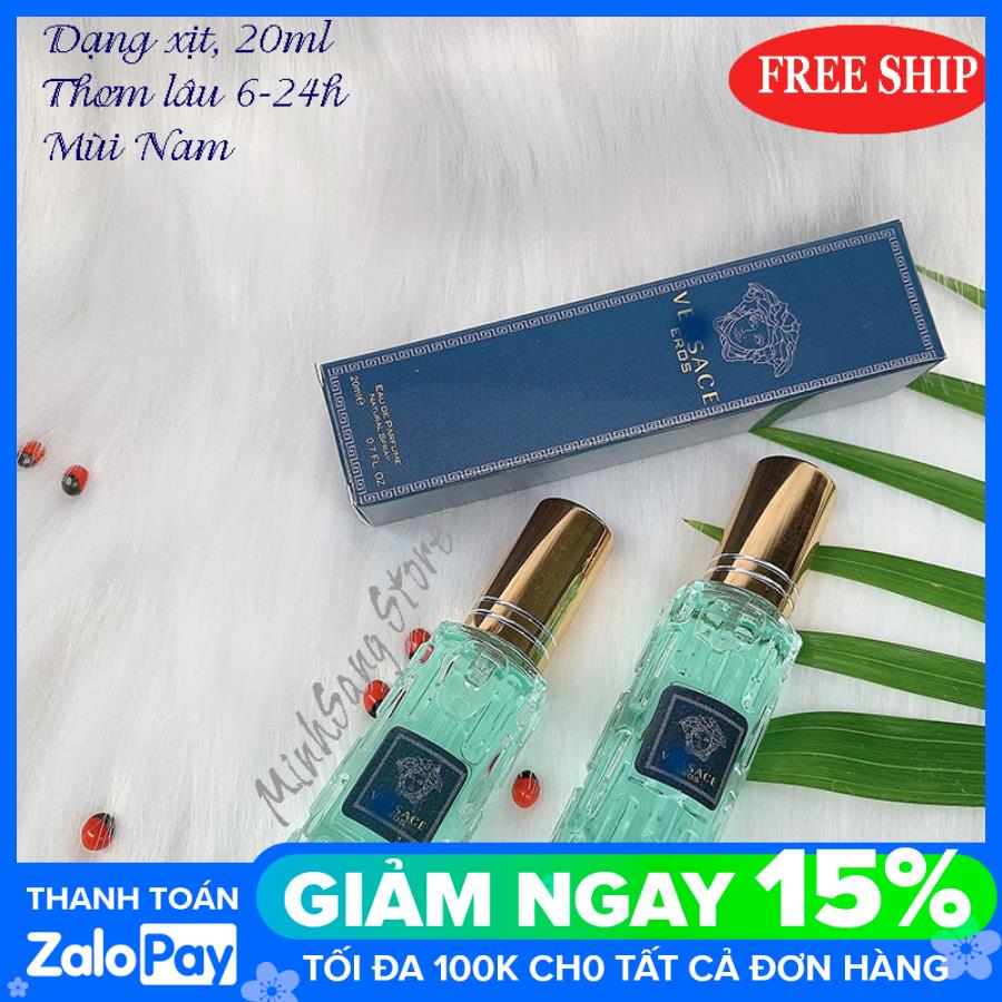 COMBO 2 NƯỚC HOA NAM VESACE EROS MINI 20ML LƯU 6-12H