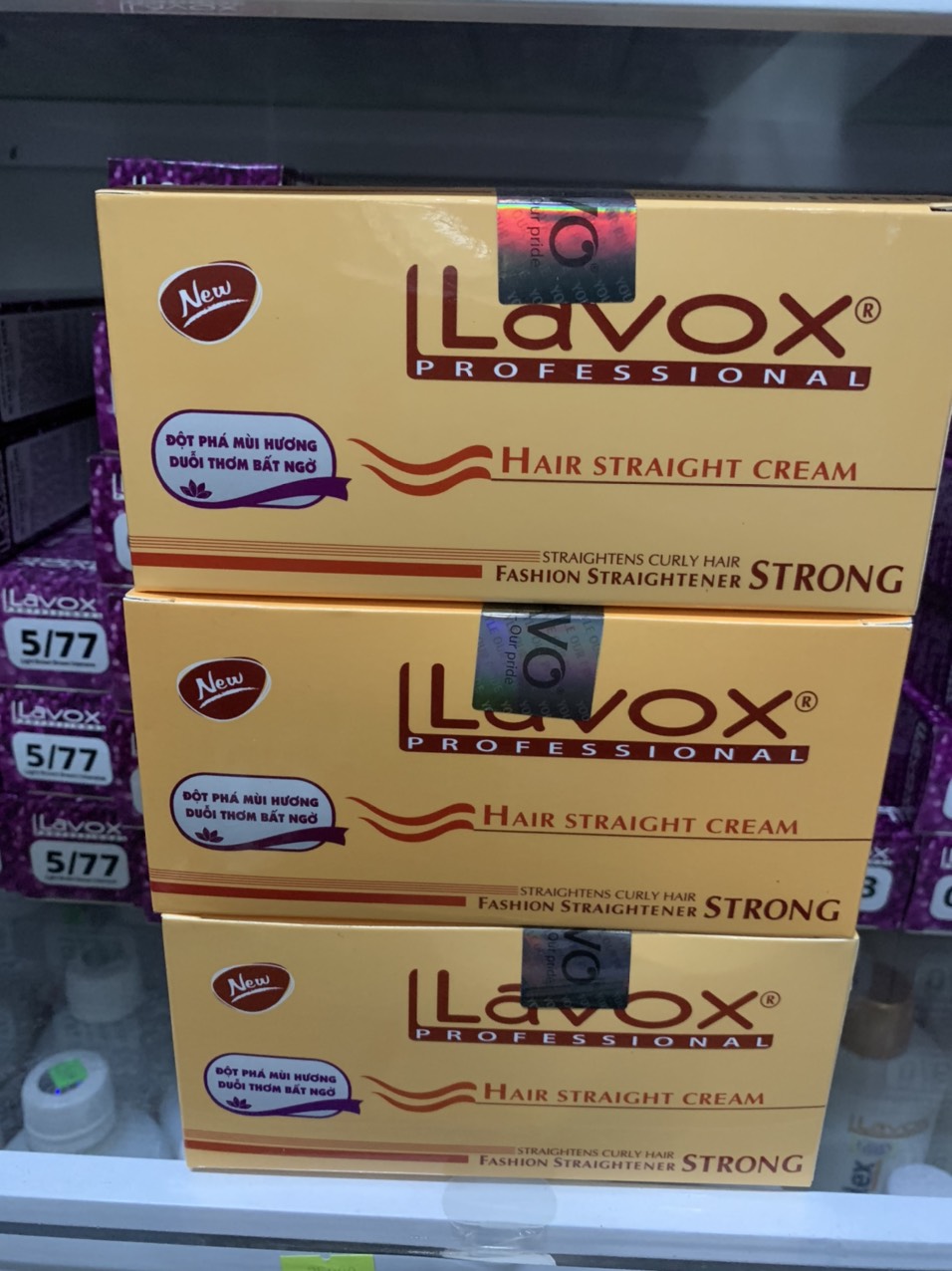 Thuốc duỗi tóc Lavox nano complex phục hồi tóc mini tại nhà (Tặng cặp Bao tay )