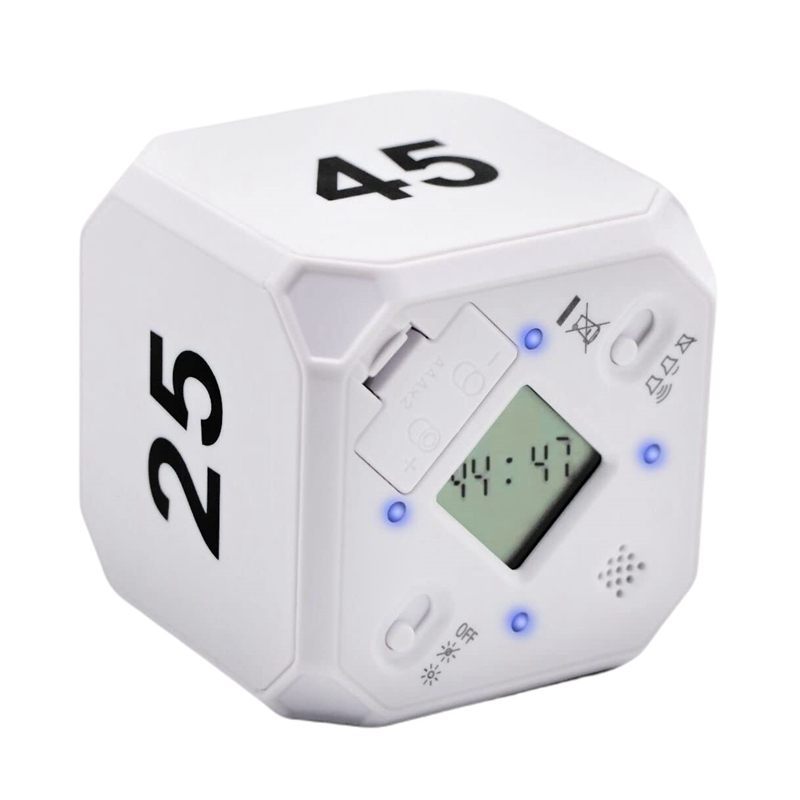 Cube-Timer Kitchen Timer Gravity Sensor Flip Meditation Timer for Time ...