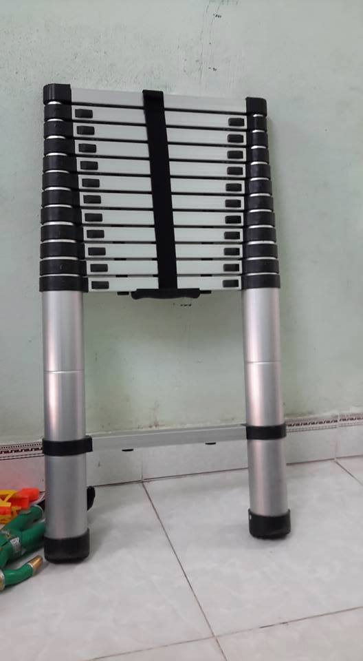 Thang nhôm đơn rút 3.8m